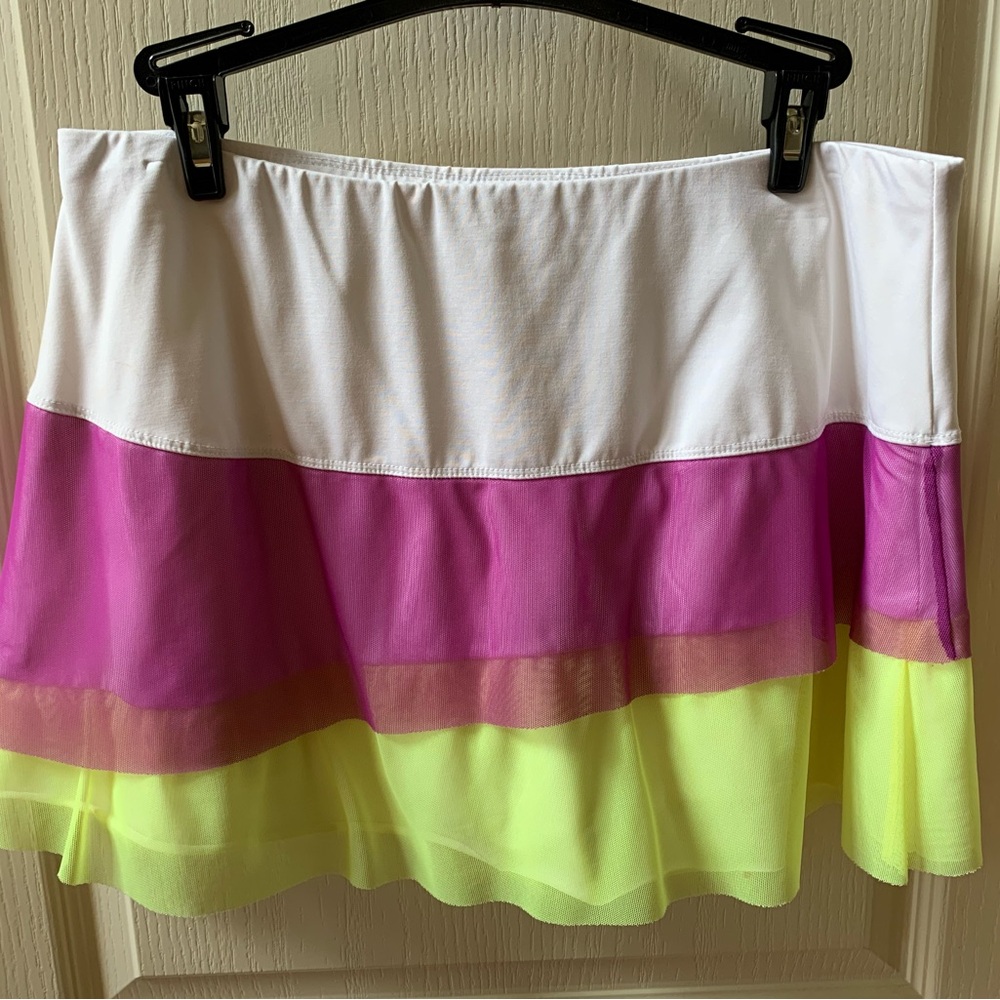 Colorful Layered Women's Tennis Skirt